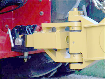 Heavy Duty Swivel Hitch with hardened steel bushings.